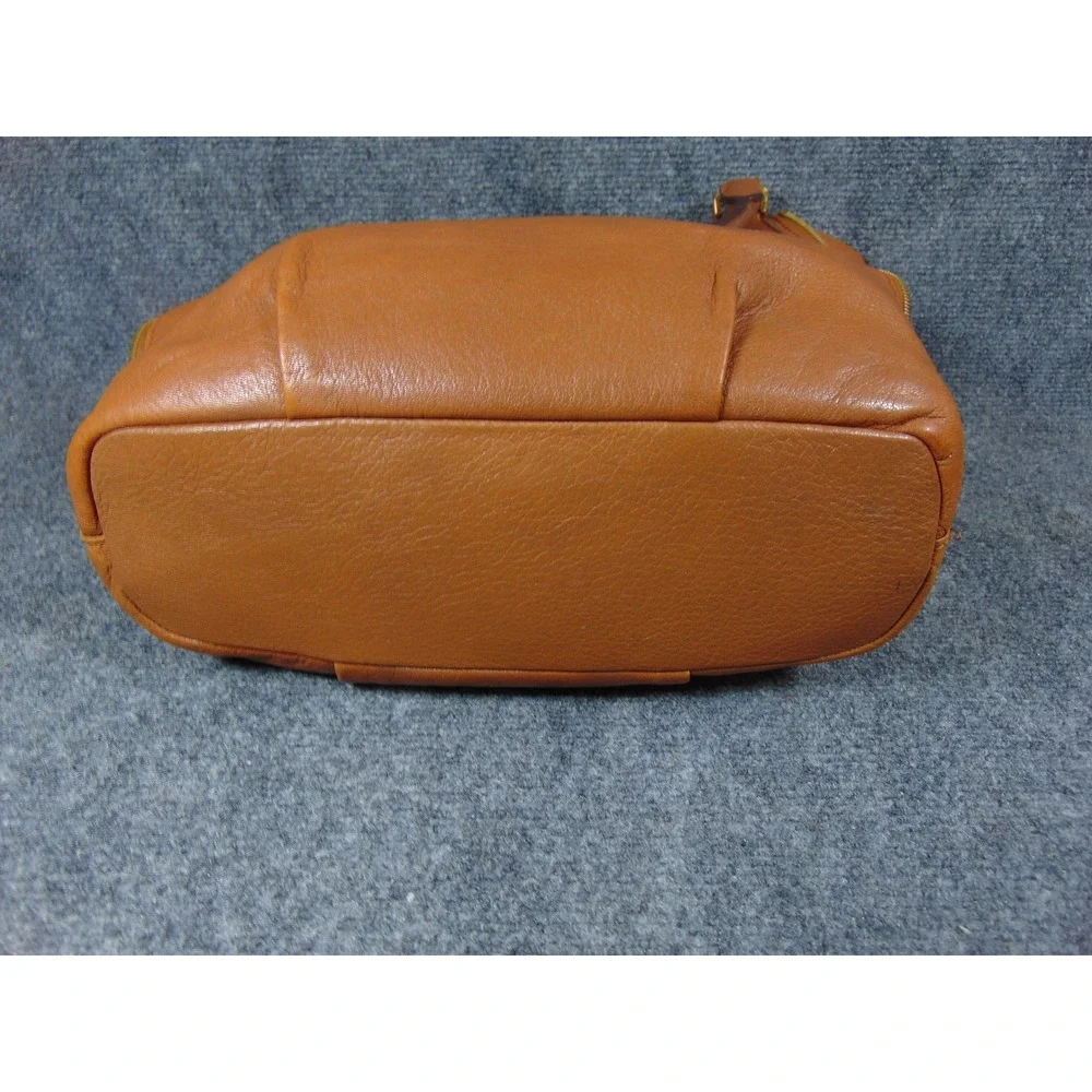 Michael Kors Vivian East West Shoulder Bag‎ Brown Leather Zip Pocket Tote